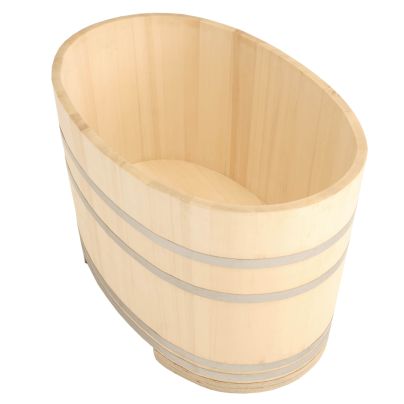 小判形の木製浴槽